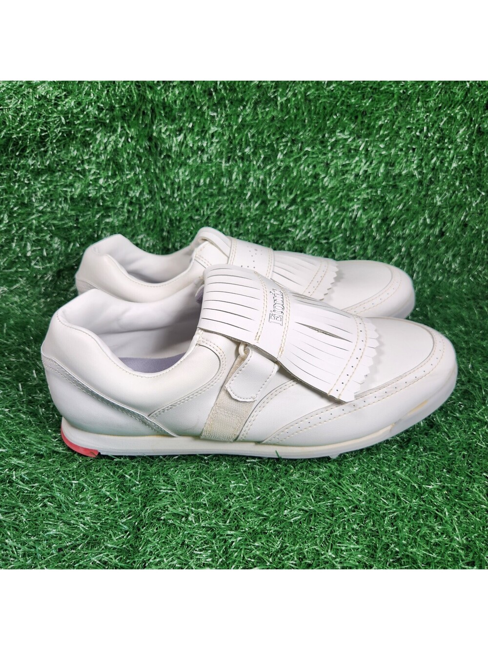 Etonic ST6005 Kiltie White Strap SoftSpike Golf Oxfords Shoes Mens US 13